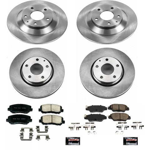 Complete Drop-In Front And Rear Brake Kit With Ceramic Pads And Rotors For Mazda CX 5 2016 2024, Bolt-On Disk Brake Upgrade Set