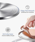 Rotating cake turntable, 12-inch aluminum alloy with anti-slip silicone bottom, top-angle view