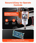 Level Up Your Shop With This Rock Solid 500W Spindle Cnc Router Machine Featuring Precision 3 Axis Wood Engraving And Effortless Acrylic Cutting For Real Deal Makers with 1.8 inch offline controller for easy controls.