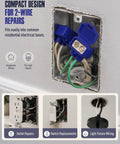Compact design for 2-wire repairs featuring Premium Wire Connectors For Aluminum To Copper in electrical box.