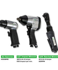 Get Your Hands On This Fifty Piece Air Tool Kit Complete With A Powerful One And A Half Inch Impact Wrench Precision Three Eighths Inch