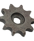 10 Tooth Sprocket Lightweight Carbon Steel Gear For Ordinary Chains 12.5mm Pitch, front view showing 10 teeth design.