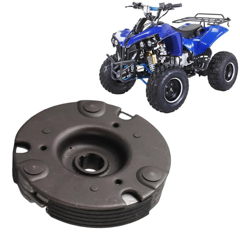 Whip Ready 17 Mm Automatic Clutch Assembly With Lid For Atv Dirt Bike Engine Start Replacement showing aluminum gear and ATV.