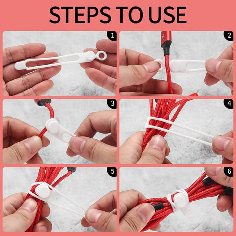 Step-by-step guide using Must Have 25 Silicone Cable Ties Set For Home Office And Kitchen Reusable Wire Organizers