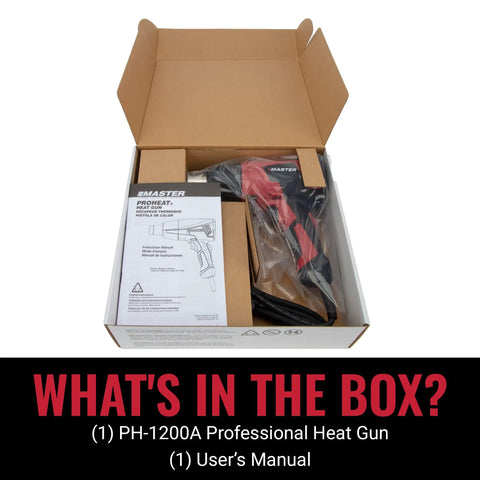 Beefy Heavy Duty Industrial Electric Heat Gun With Quick Change Element boxed with manual