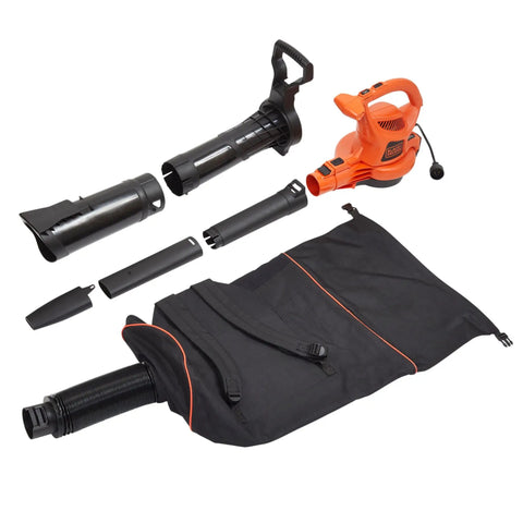 3 In 1 Backpack Leaf Blower Vacuum Mulcher With PowerBoost 250 MPH Airflow And 400 CFM For Lawn Care Corded Electric Reusable Bag Included