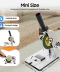 Dope Portable 4 Inch Mini Table Saw With 0 To 45 Degree Miter Desktop Metal Cutting Machine in compact design