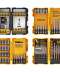 20V Max Cordless Drill Driver Kit With 100-Piece Bit Set For Home Projects, Lightweight Compact Power Tool With High Performance Motor, Includes Screwdriver Bits, Quick-Change Chuck, And Durable Carry Case shown open