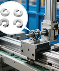 Four Pack Linear Rail Stop Collars For 20mm Shafts 20mm Bore 40mm OD 12mm Thick Aluminum With M5 Screws CNC Motion Guide System And Precision Stop Rings For Milling And CNC Machinery Built Heavy Duty And Reliable. on CNC rail shaft