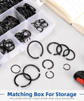 All In One Round Wire Snap Ring Kit 151 Pcs 10mm To 26mm Internal C Clips Assortment For Shafts With Clear Carry Case