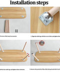 Installation steps for Set Of 4 Tapered Beech Wood Furniture Legs With Anti Slip Design for chairs and cabinets