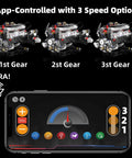 App controller with 3 speeds for Realistic V8 Engine Model Kit With Working Pistons Lights And Motor Visible Engine Movement STEM Build Set