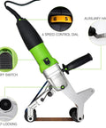 110V 800W Pipe And Tube Polisher With Stainless Round Sander, 360 Degree Rotation, featuring 6 speed adjustable controls
