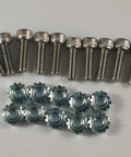 Blade Nuts and Bolts Set for Walker Mower Blade Hub 1 Inch Stainless Steel 10 24 Thread Pack of 10 Beefed Up Replacement Parts