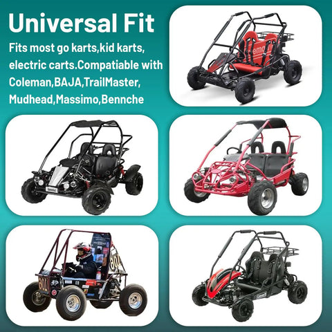 Go Kart Cover Universal Fit For 2 Seater Go Karts 67 X 45 X 4 Inches Weatherproof Waterproof Windproof Outdoor Storage
