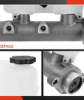 Close-up views of Brake Master Cylinder With Reservoir And Sensor For Chevy And GMC Vehicles Fits Avalanche Express 2500 3500