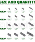 Keadic carbon steel feather keys set, 140 pcs; parallel shaft keys 3x3mm–6x6mm, lengths 8–30mm (Amazon).