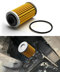 Automatic Transmission Filter Kit Plug And Play Compatible With Nissan Altima Rogue Sentra Versa Juke Kicks Maxima And Infiniti QX50 QX55 Gearbox Oil Filtration System Replacement OEM 0440455 For Smoother Shifts shown installed and in package