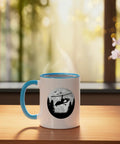 Autogyro Moon Ceramic Mug 11oz Blue White Coffee Mug For Gyrocopter Fans Designed For Gyroplane Pilots Dishwasher Safe Microwave Safe