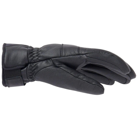 Alpha Glove For Men Waterproof Leather Ski Gloves With Pro Tech Waterproof Breathable System And Fully Sealed Seams For Extreme Resort Skiing Black Large