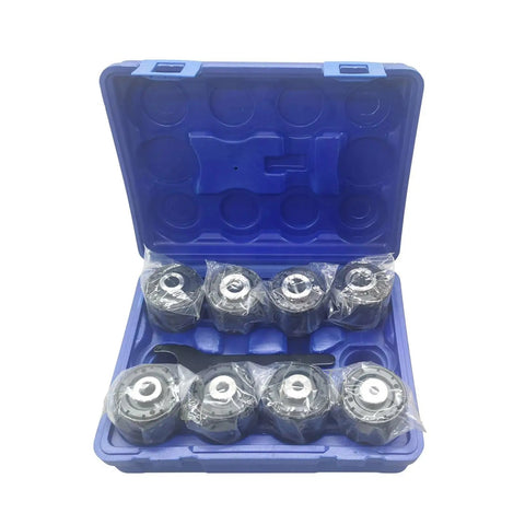 Beilockery 220V Vertical Electric Tapping Machine M3 M16 With Touch Screen 600W Motor accessories in blue case.