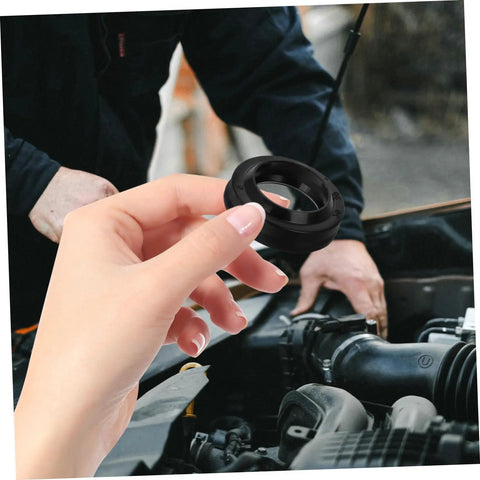 Pro Grade Tire Changer Cylinder Seal Kit With High Precision Oil Seals For Air Tight Performance Replacement Parts Set For Tire Changer Machines Minimizes Air Loss And Leaks Durable Plastic Seal Ring Pack Of 4 black seal ring shown held by hand