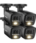 4 Pack 1080P HD Security Cameras For Outdoor And Indoor Use With 1920TVL, IP66 Waterproof All Weather Ready, Day Night Vision