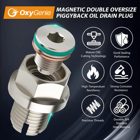 Ultimate Oversized Magnetic Oil Drain Plug Fix For Stripped Threads Heavy Duty Stainless Steel Self Tapping Kit Repairs Bad Oil Pans Like A Champ And Keeps Your Car Running Smooth Without Leaks Or Messy Breakdowns. M18 304 stainless steel magnetic oil drain plug