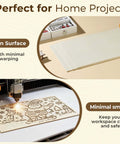 12-pack basswood sheets, 12x16x1/8 in (3 mm), natural wood for laser cutting/engraving; Amazon Home