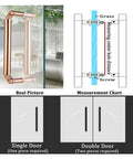 Double Sided Push Pull Door Handle 5Ft Brushed Stainless Steel Ideal For Steel And Aluminum Doors Pro Grade Durable.