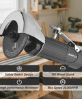 Pneumatic Cut Off Tool With 6 Pcs 3 Inch Die Grinder Cut Off Wheels Metal Sheet Cutter Durable Aluminum Body in workshop.