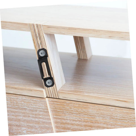 Fifty Pack Hidden Cabinet Connectors And Drawer Pull Screws With Slick Polished Finish For No Sweat Installation And Locked In Hold On Drawers Smooth Zinc Alloy Hardware designed for secure drawer installation.