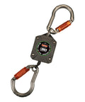Retractable Tool Lanyard With Two Locking Carabiners And Swivel ANSI ISEA 121 2018 Certified To 2 Lb Capacity Gray