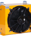 Plate Heat Exchanger 100 L Per Min Aluminum Hydraulic Oil Cooler With Fan DC24V Air Radiator For Industrial Machines