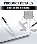 Sheet Metal Folding Hemming Tool For Standing Seam Roof Panels And HVAC Ducts with handle and anti-rust finish.