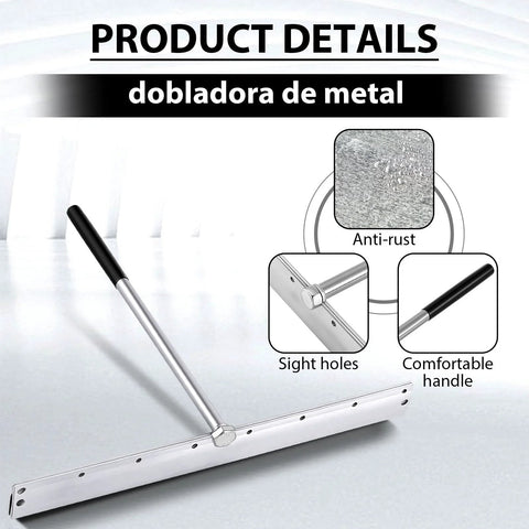 Sheet Metal Folding Hemming Tool For Standing Seam Roof Panels And HVAC Ducts with handle and anti-rust finish.
