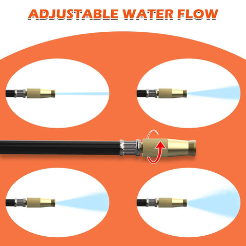 All In One Gutter Cleaning Kit With Telescopic Pole Reaching Up To 24 Feet Flexible Wand And Adjustable Flow Shut Off Clean