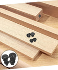 Badass Eight Piece Carbon Steel Dowel Transfer Pin Kit For Woodworker Pros Who Want To Nail Center Marking Exactly And Align Boards Perfectly For Rock Solid Joints Using Plated Steel Centers To Drill Matching Holes Fast On Any Diy Project. black carbon steel dowel transfer pins on wood boards