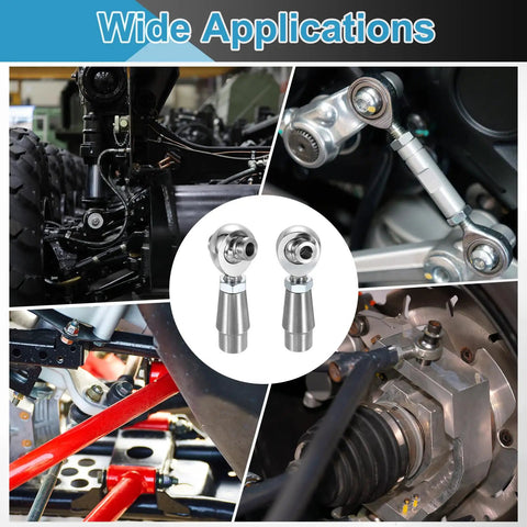 Built Tough One Half Inch Rod End Kit With Two Pairs Of Chrome Steel Joints in various automotive applications.