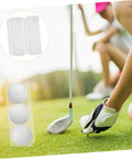 Three Piece Golf Ball Display Case With Transparent Window, Durable PE Storage Box For Home Or Shop Use, shown on golf course