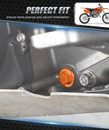 Left Magnetic Oil Filter Drain Plug For 690 Enduro Enduro R SMC SMCR 2008-2023 Aluminum 6061 Anodized Orange CNC Machined Installed
