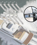 Heavy Duty Industrial Locking Pins Carbon Steel Fast Release Ball Detent Set With User Friendly Rings on a boat deck.