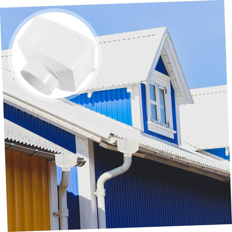 Rainwater Downspout Bracket PVC Rectangular Drain Pipe For Greenhouse Rainwater Catcher Diverter Kit To Help Your Villa Manage Water Runoff And Maximize Collection With Easy Install And Sleek Modern Look