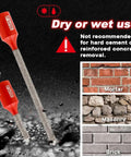 Diamond Mortar Raking Bit With Carbide Tipped Tip For Tuck Pointing And Mortar Removal; Pro Grade Heavy Duty Vacuum Brazed