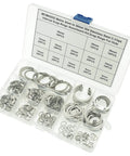 Internal Snap Ring Kit 8mm To 30mm Assortment 240 Pieces C Clips Retaining Rings For Holes 13 Sizes Metric 304 Stainless Steel Circlips Set