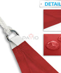 Waterproof Sun Shade Sail Right Triangle 12 Ft By 12 Ft By 17 Ft With Hardware Kit UV Block Awning Cloth detail close-up