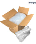Pack Of 25 Clear Elastic Covers For 65 Inch Square Gaylord Boxes Built Tough To Lock Down Warehouse Stock in shipping box.