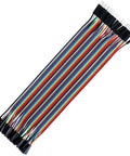 Dope 40 Piece Jumper Wire Kit With Female To Male Dupont Cables 20 Cm Length 8 Inch Multicolor Ribbon Wires For Breadboard Prototyping.