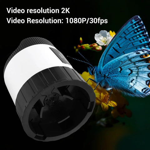 WiFi Telescope Camera Eyepiece 2K HD Video 4MP Sensor App Controlled Digital Eyepiece For 36 To 74 Millimeter Eyepieces with butterfly