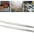 2 Pack 200mm Drawer Slide With 27mm Width 3 Section Full Extension and Double Layer Ball Bearings displayed with furniture usage.